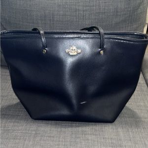 Navy Large Coach Tote- price negotiable